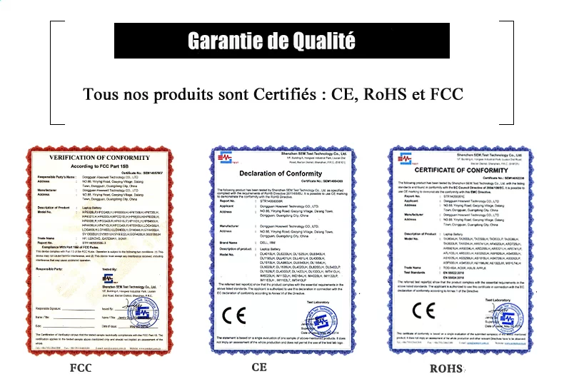 Certification de  batterieprofessionnel