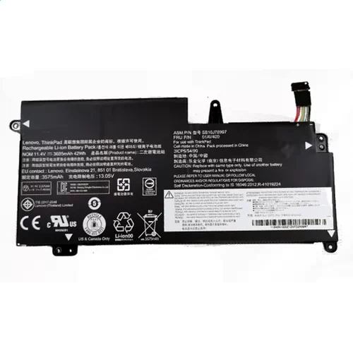 Batterie pour Lenovo SB10J78997