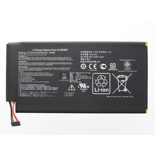 Batterie pour Asus Memo Pad Smart K001 10.1 Tablet PC