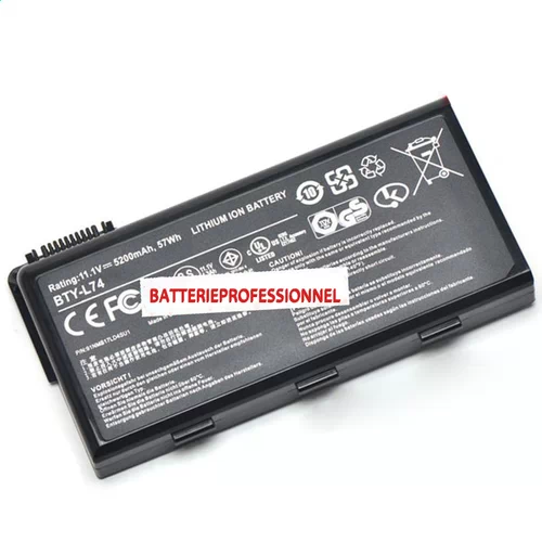Batterie pour MSI BTY-L74