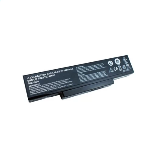 Batterie pour Clevo 6-87-m66ns-4ca